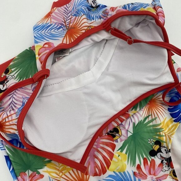 Disney Women's Size M Minnie Mouse One Piece Swimsuit 50+SPF Colorful - Picture 7 of 11